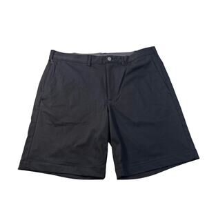 Lands End NWOT 9" Flex Golf Short traditional fit 36 black zip pocket chino